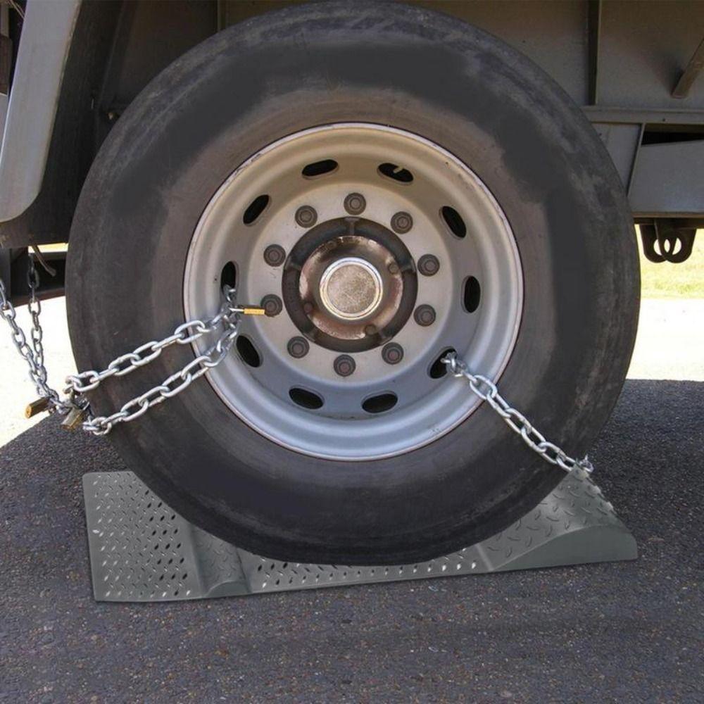 Parking Aid Anti-skid Car Parking Mat Warning Strip Garage Wheel Stopper Vehicle