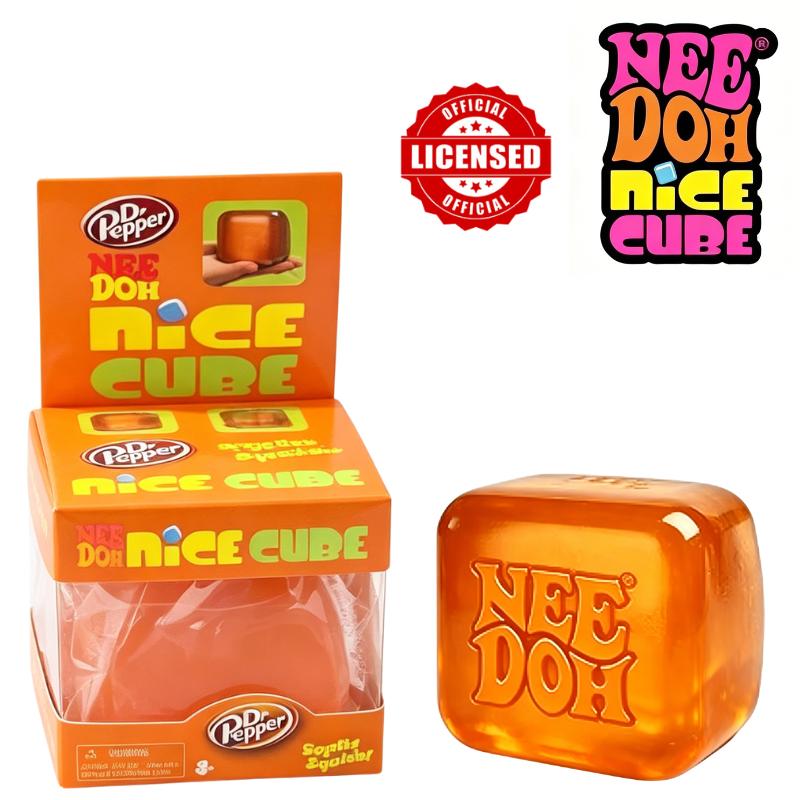 Schylling Needoh Nice Cube & Ice Cream Cone Shaped Soft Squeeze Fidget Toy Surprise Stress Relief Party Decor Gift
