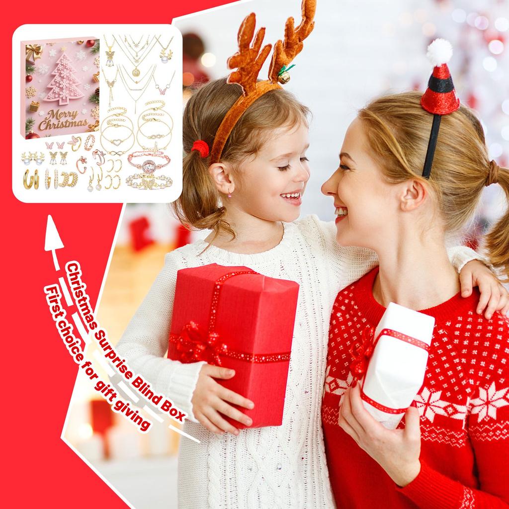 The 24- Calendar Arrival Series Of Bracelet Accessories Christmas Surprise Blind-box