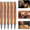 DOITOOL 5 Pcs Wood Carving Knives Kit, Dual Double Bevel Marking Woodworking, Wood Whittling Knives Woodworking Scribe Tool, Wood Carving Tools for