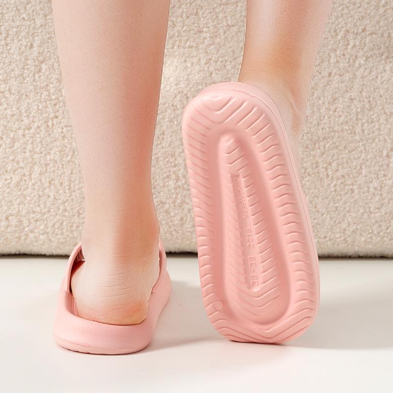 Mules EVA pour femmes pour l'été, Sandales de bain unies pour intérieur/extérieur