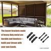 Deck-Sonnenschutzsystem Halterungen Lamellen-Hardware-System für Jalousien und Rollläden Strapazierfähiger Stahl Pulverbeschichtet Lamellen-Pergola