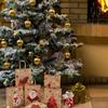 Christmas Kraft Paper Bag Candy Gifts Packaging Handbags Santa Claus Snowman Pattern Merry Christmas Home New Year Party Decor
