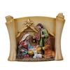Weihnachts Krippe Dekorative Figur Harz Heilige Familie Statuen Skulpturen Schreibtischdekorationen Religiöse Moderne Heimdekorationen
