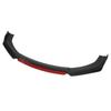 Front Bumper Lip Spoiler Splitter Kit   Aerodynamic Accessory for Car Modification(Glossy Black Red )