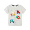 Jumping Meters Children's Tees With Cartoon Cars Print Summer Boys Girls T Shirts Hot Selling Toddler Kids Tops Costume Shirts