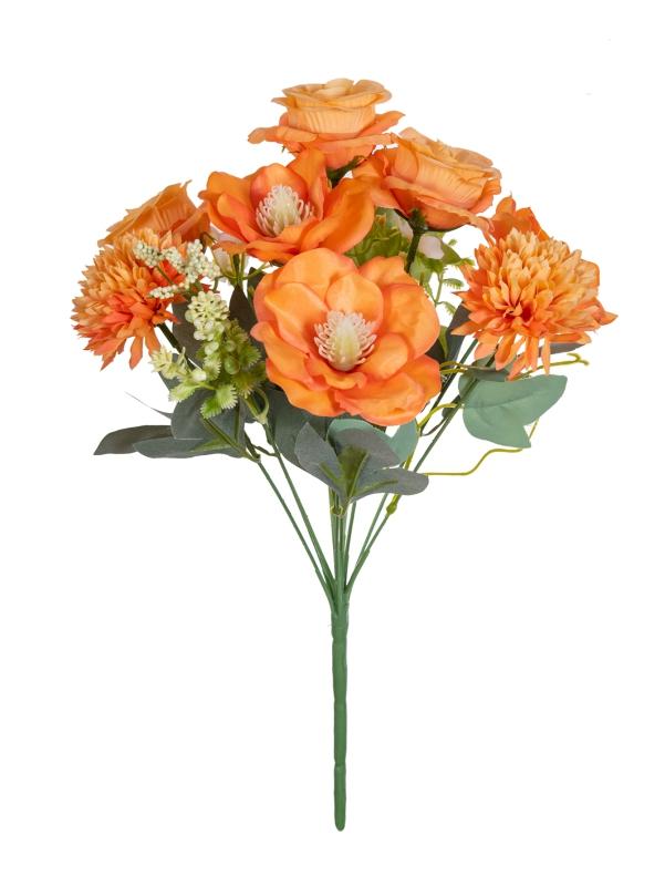 

Artificial Rose Flowers Festival Home Room Table Decora Vases Wedding Wreath Arch Outdoor Garden Yard Diy Gifts Box Accessories 1pc оранжевый