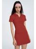 Women's Breathable Sports Polo Shirt and Shorts Set - Quick-Dry, Lightweight, Short Sleeve, for Tennis, Fitness, Yoga, or Outdoor Activities