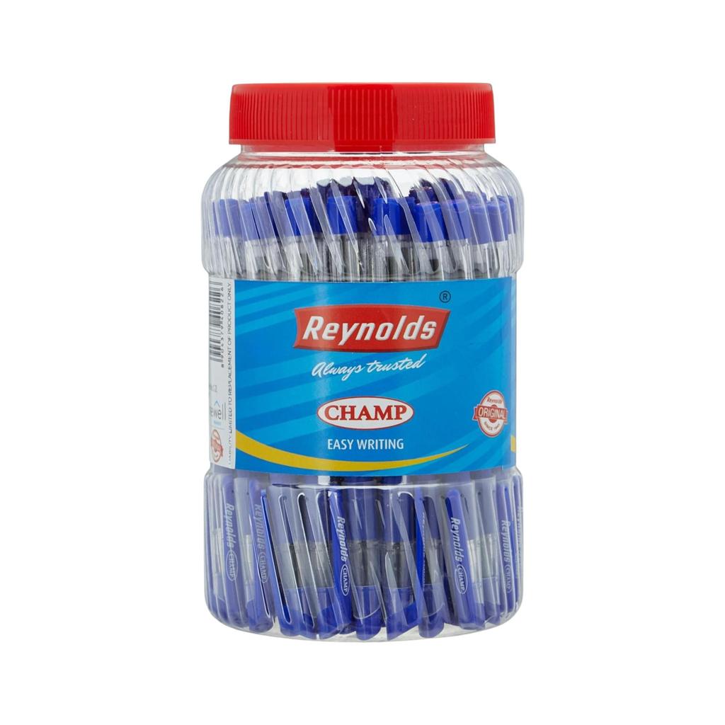 Reynolds CHAMP PACK OF 1 X  60 Blue Ball Pens with 0.7mm Tip for Students, Office & Home Writing Comfort