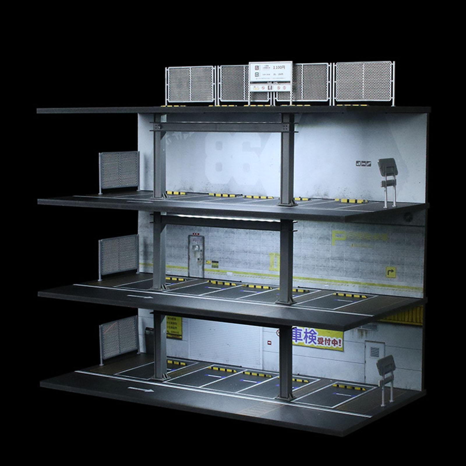 

Відлита під тиском модель автомобіля у масштабі 1/64, вітрина, настільна декоративна підставка з транспортним засобом для паркування Japanese