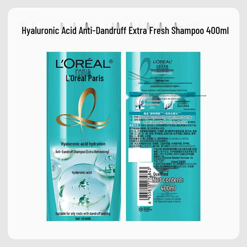 L'Oréal Hyaluronic Acid Refreshing Anti-Dandruff Shampoo