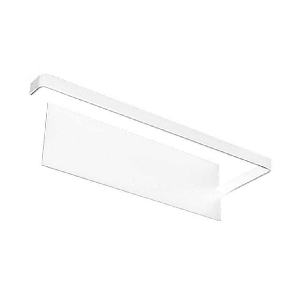 Wall Mount Paper Towel Holder Hanging Roll Paper Towel Holder Tissue Hanger Organizer Rack for Kitchen Bathroom White Magnetic Style