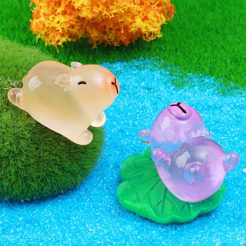 thumbnail image 2 of 10pcs Mini Resin Capybara Figures - Tiny Animal Figurines For Bonsai, Fairy Gardens & Dollhouses 2 of 11