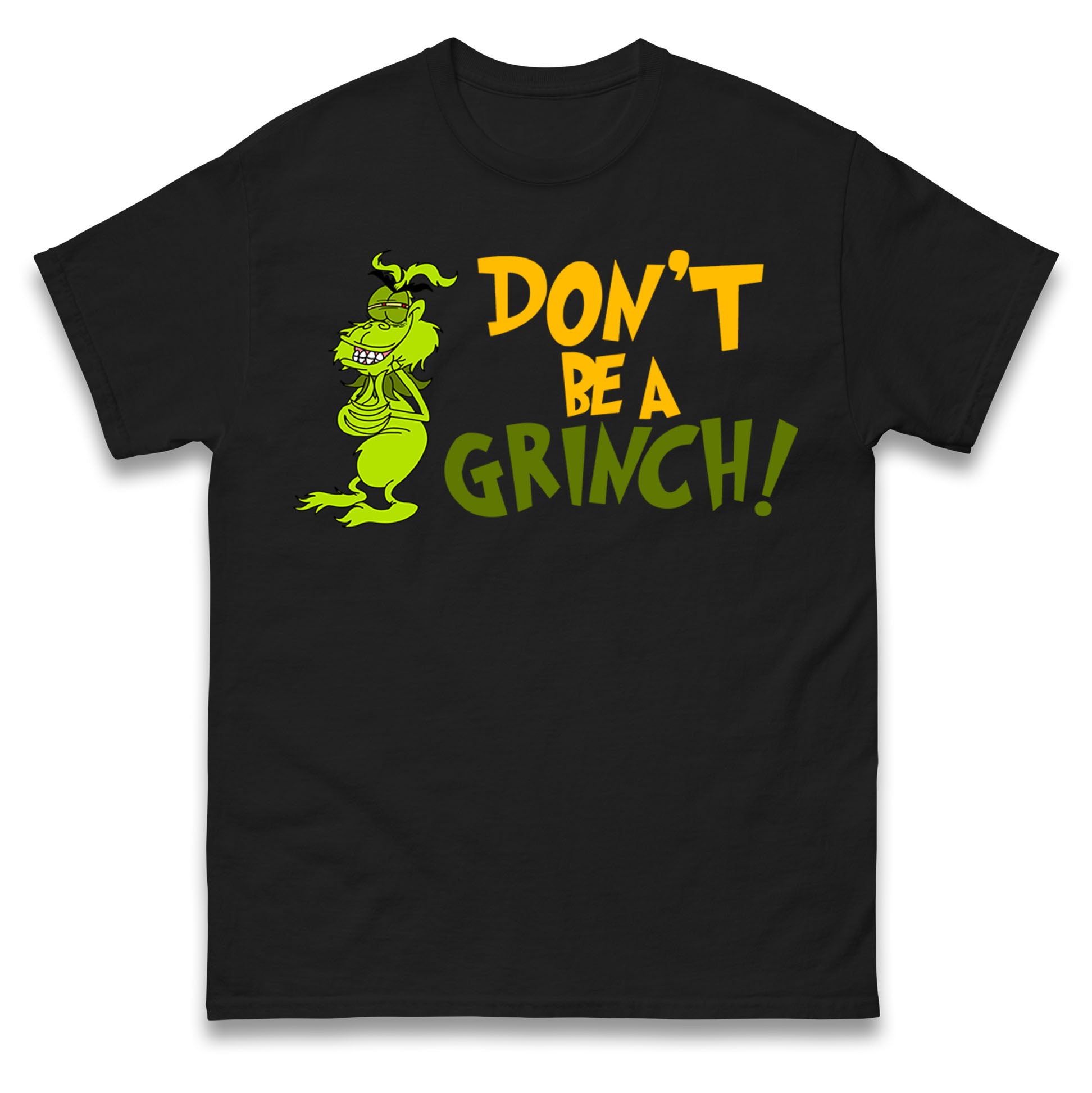 Don t Be A Grinch Christmas Mens T Shirt Womens Tops Tees L