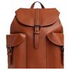 Coach Warner 31 Adjustable Strap Leather Backpack Large Unisex backpack Brown CBI65-QBTN2