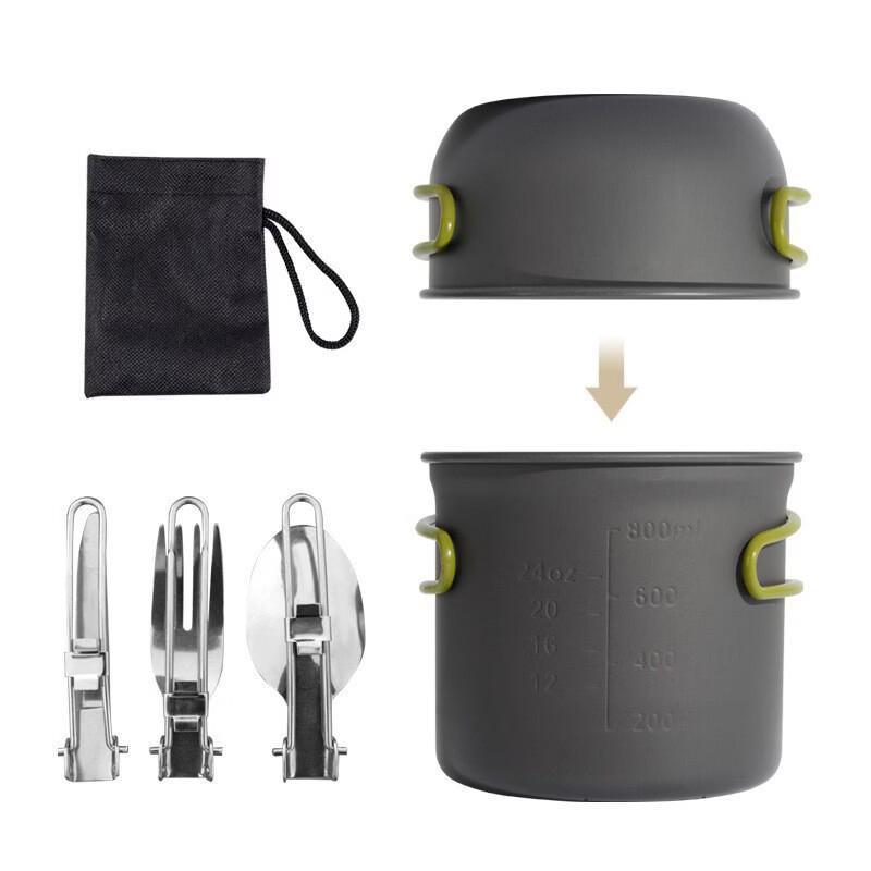 Portable Aluminum Camping Cookware Set