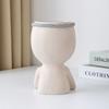 Face Shape Flower Pot Resin Figure Planter, Flower Pot For Succulent Plant, Resin Ornament For Desktop, Home & Office Decor