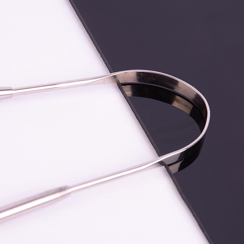 Stainless Steel Tongue Scraper Cleaner Fresh Breath Cleaning Tongue Care Tools