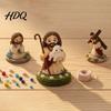 Heimdekoration Bastelset DIY Christliches Perlenbastelset Niedliches 4er-Pack Winzige Perlen-Jesus/Maria Schreibtischdekoration Handgefertigte Mini-Glaubensperlen mit Anleitung