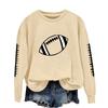 Women's Fashionable And Casual Long Sleeved Printed Round Neck Sportswear Pullover Sweatshirt Top