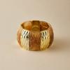 Acrylic Square Pattern Bangle for Women Elastic Rope Splicing Bracelet Geometric Irregular Wide Jewelry Gift
