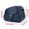 1 Pair Motorcycle Universal Black Faux Leather Saddlebags Side Luggage Saddle Bags for Honda for SUZUKI Yamaha Cafe Racer Bobber
