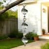 Repellent Wind Spinner Metal Wind Chime Stainless Steel Bird Deterrent Wind Spinner For Outdoor Garden Decor 3d Spiral For Yard