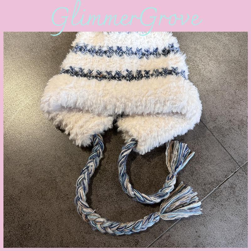 Hat Winter Plush With Color Blocking And Big Head Circumference Design Daily For