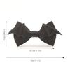 Black Halloween Cravat PU Leather Men Necktie Simple Bat Bow Tie  Cosplay