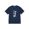 Uniqlo Disney Collaboration Cartoon Print Round Neck Short Sleeve T-Shirt Unisex Tops Navy-Blue 467916-69