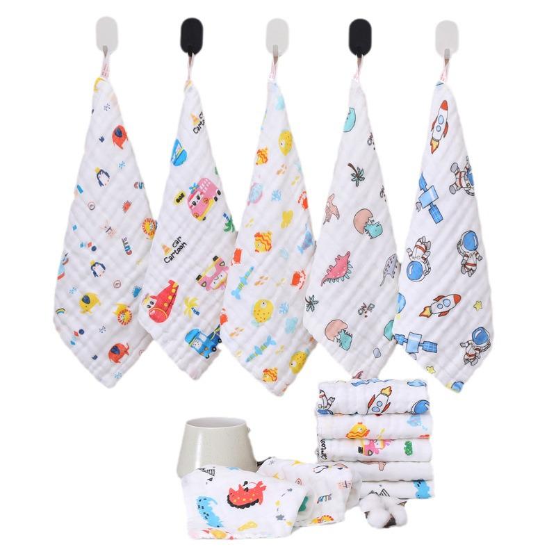 Dětská žínka z čisté bavlny - Šestivrstvá gáza s vysokou hustotou pro novorozence