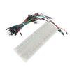400 750 Lochrasterplatine + 65 Stück Steckbrücken-Kabel-Kit MB-102 Lötlose Draht-Labor-DIY Mini-Test-Prototypenplatine