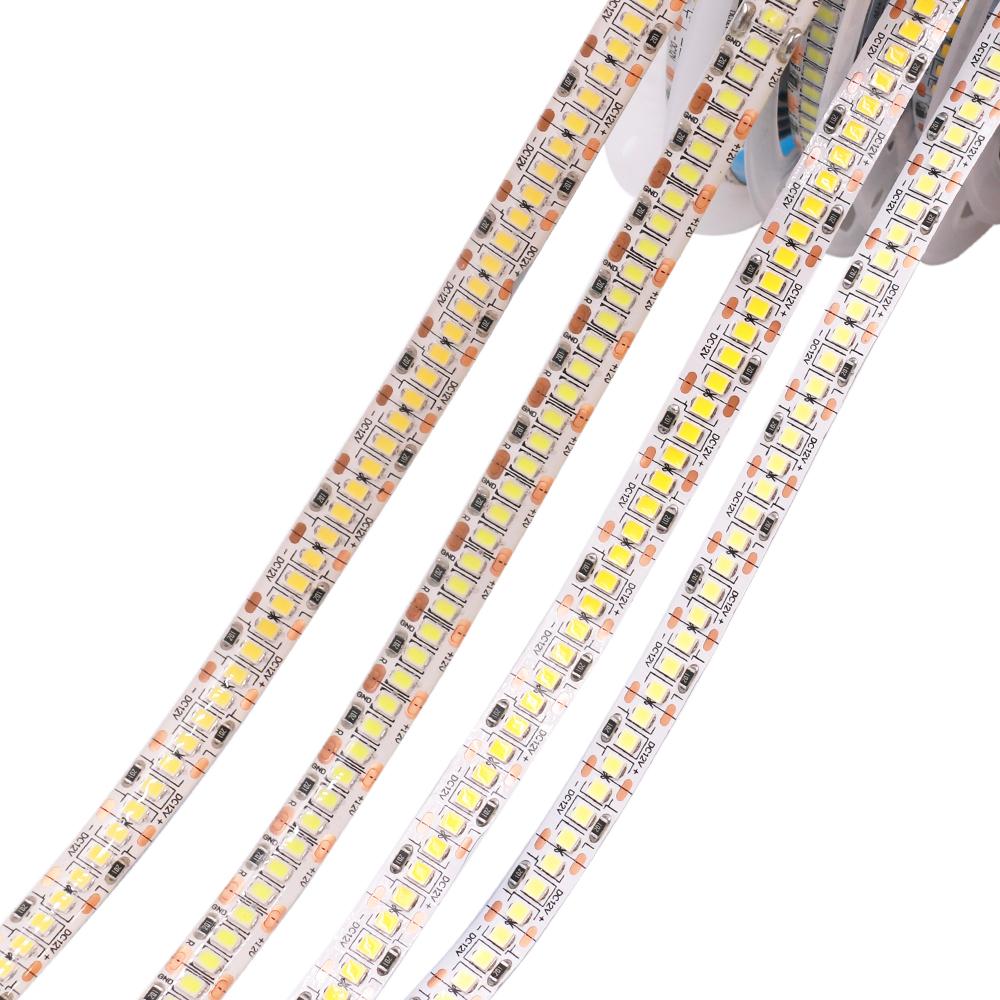 5m SMD 2835 LED-Streifenlicht DC 12V 60LED 120LED-Band Flexible LED-Leuchten Innenbeleuchtung für Heimdekoration Wasserdicht IP67