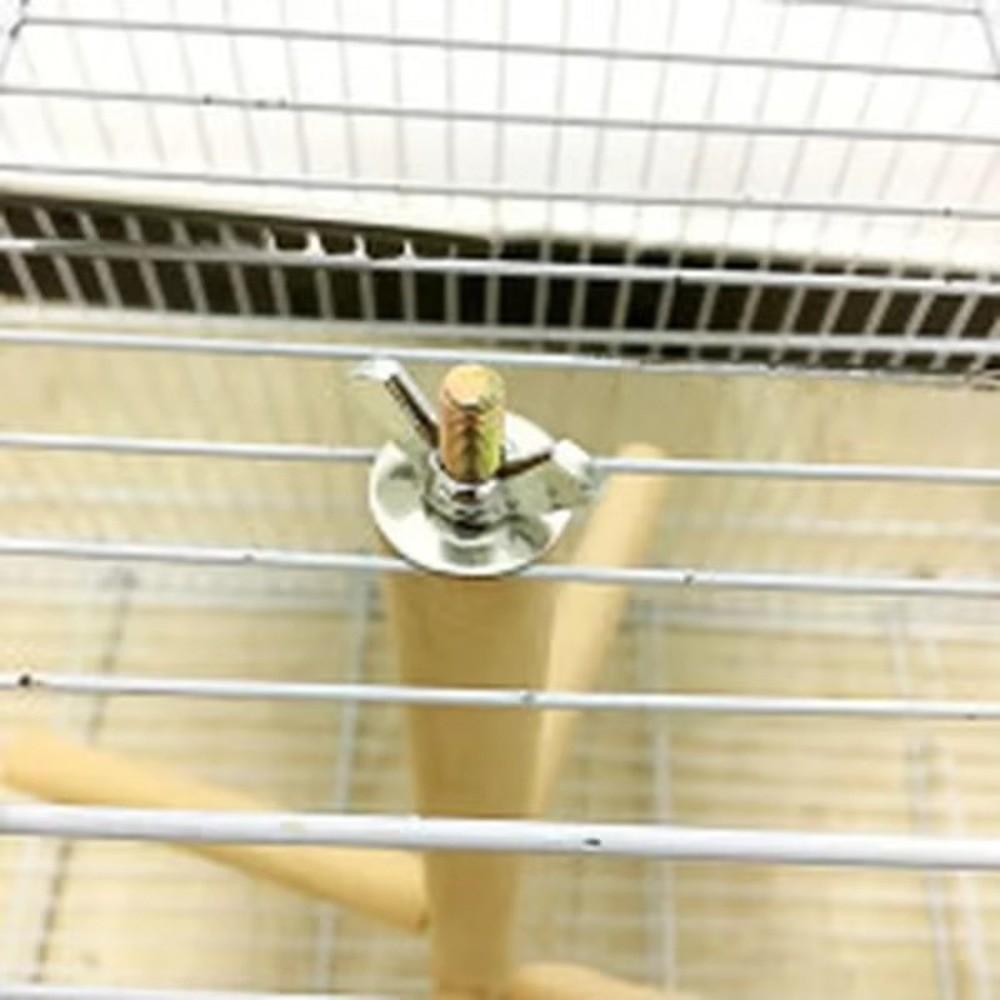 Natural Wood Parrot Swing Toy Rotating Ladder Parakeet Exercise Toy Rotating Ladder Toy For Birds