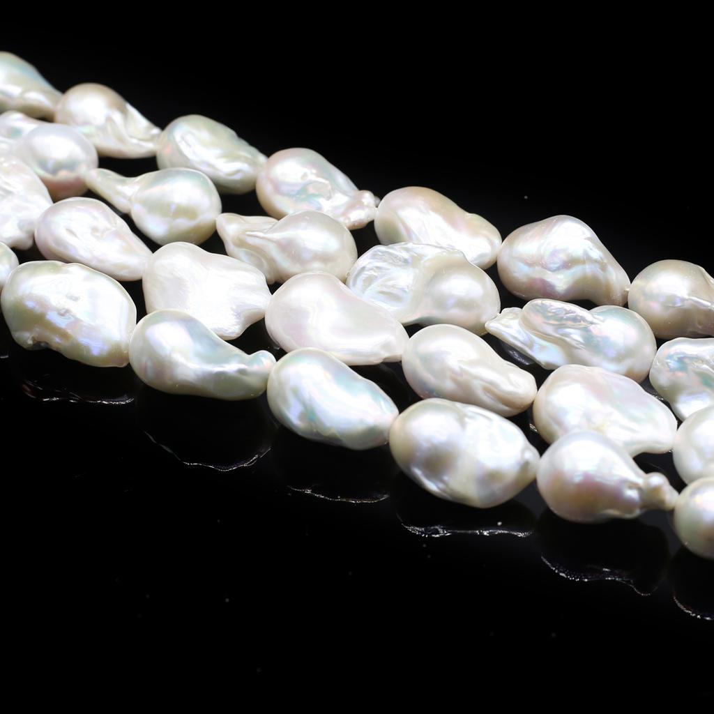 1Strand Irregular Baroque Pearl 15x20mm For Jewelry Making DIY Necklace Bracelet Earrings Accessory