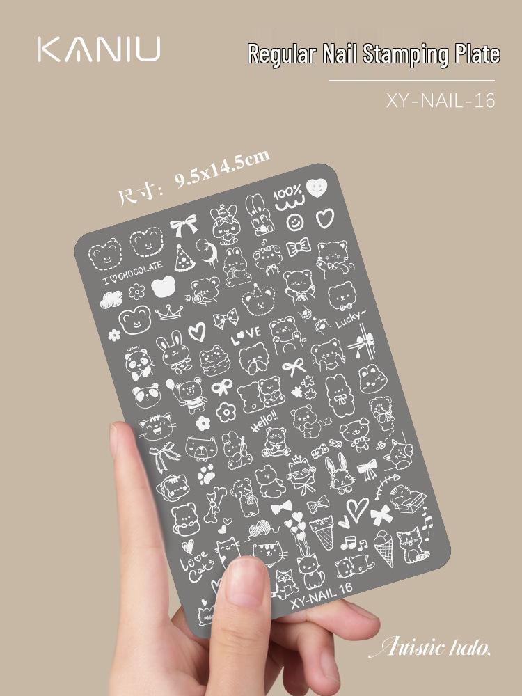 Płytki do zdobienia paznokci w stylu chińskim - Wzory motyli, koronki, kwiatowe i bambusowe