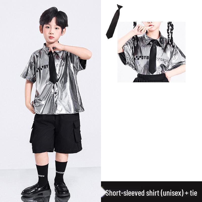 Children's Sci-Fi Performance Costumes: Sequined Outfits for Kindergarten and Primary School Events