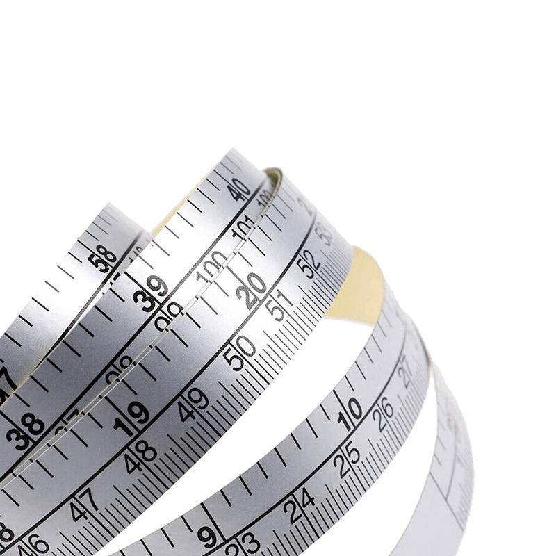 1Roll Measurement Tools Double Scale Sewing Machines Sticker Soft Sewing Table Measuring Flexible Ruler Self Adhesive DIY 150CM