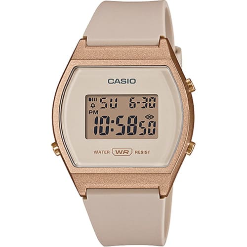 

Casio Standard Digital Women s Watch LW-204-4A, Overseas Model, Pink Beige x Rose Gold, Casio Box Included