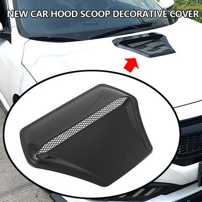 Universal Car Bonnet Hood Scoop Air Flow Intake Vent ABS Plastic Easy Install Cover Decorative
