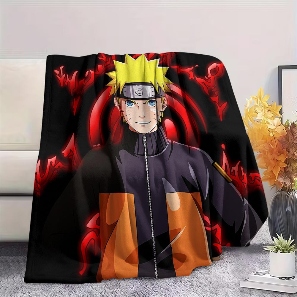 Naruto Anime Naruto Pattern Flannel Blanket, High Quality Comfortable for All Seasons, Home Decor, Warmth and Comfort, Perfect for Gifts.