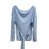Sunscreen blouse tulle top women's summer suspenders two-piece set mesh straps air conditioner shirt mint green summer ootd