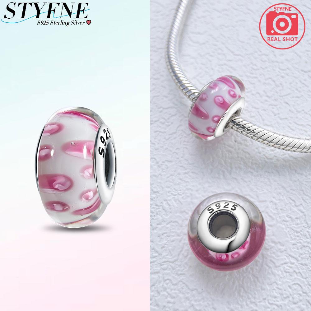 Peculiar Murano Glass Bead Butterfly Colorful Starry Sky Beads Fit Bracelet Women Diy Gift Murano Accessories Jewelry