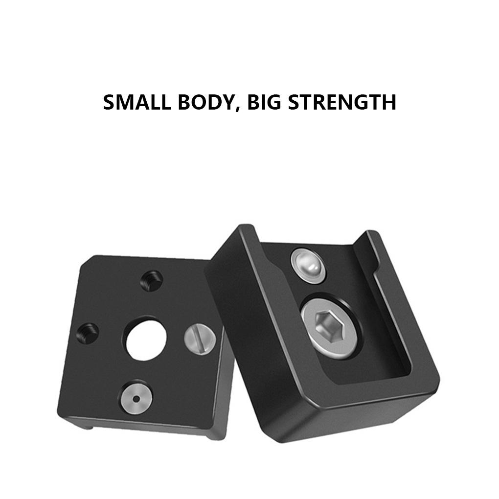 Cold Shoe Mount Adapter Base Mounting Light Microphone Bracket Rotatable Protect Easy To Install Accessory