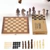 Wooden Reversi Chess Collapsible Chessboard Set Multifunctional Game Puzzle Toy