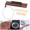 Premium Rosewood Ukulele Saddles Bridge Replacement Set for Enhances Sound Vibration Transmission on 4 String Instrument