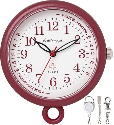 And Easy To Can Be Replaced by Nurse Watch Pocket Watch Clock Colore 34mm BO [Little Magic] [Official] [Large Read] [Battery Yourself] (colore34