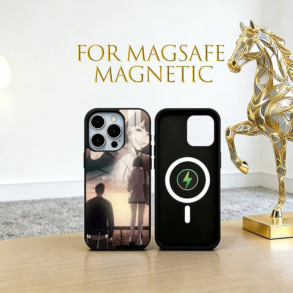 Manhwa  Phone Case For iPhone17,16,15,14,13,12,11 Plus,Pro Magnetic with Magsafe Wireless Charging