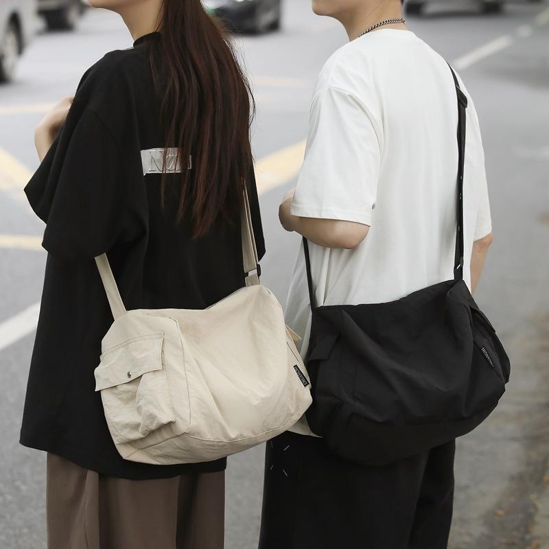 Geantă de nailon Geanta de damă, de culoare solidă, de umăr