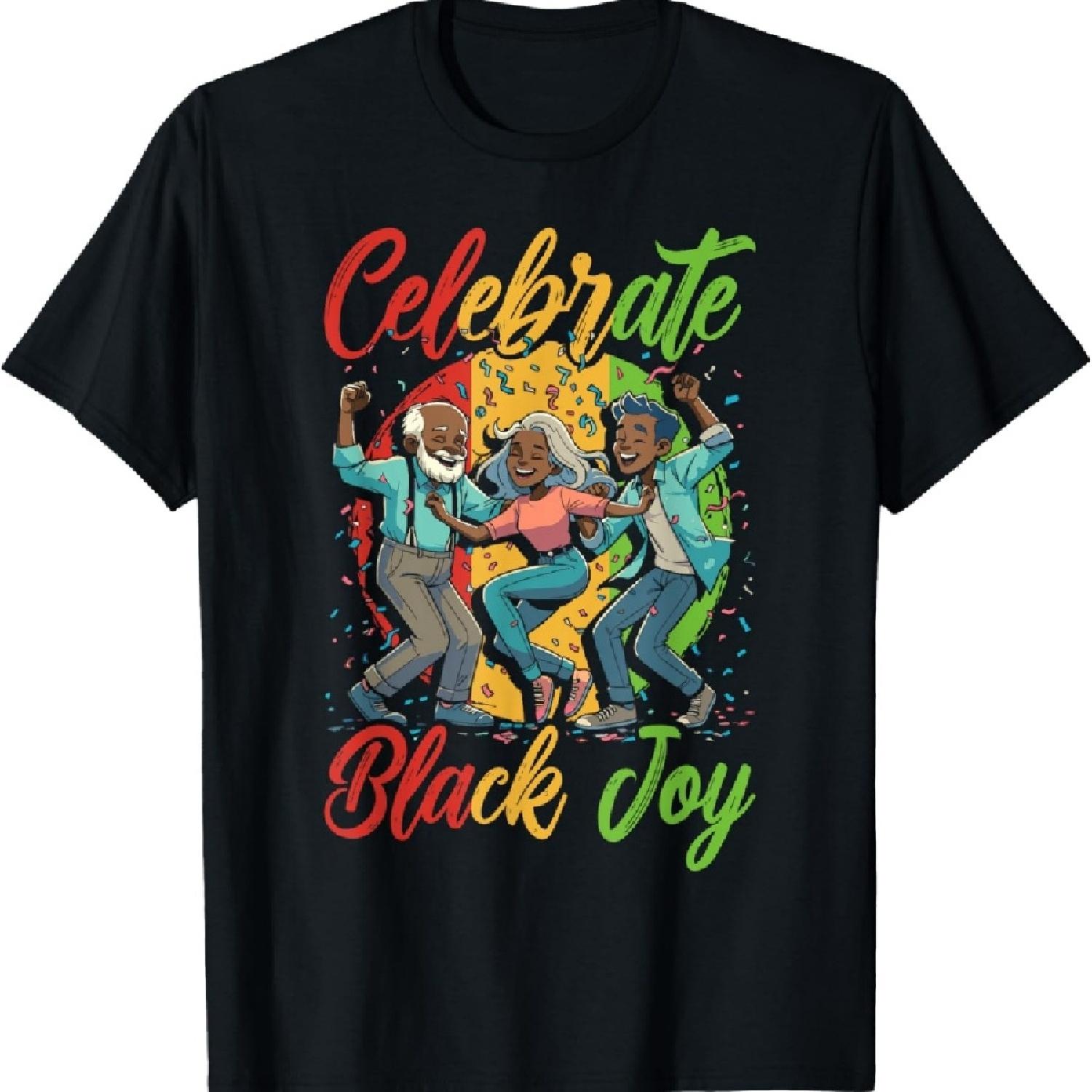 

Celebrate Black Juneteenth Joy Black History Independence T-Shirt S